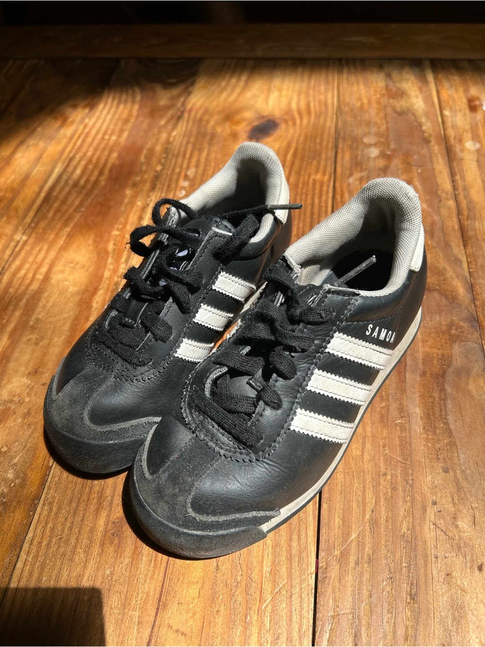 adidas Black and White Kids SAMOA Sneakers